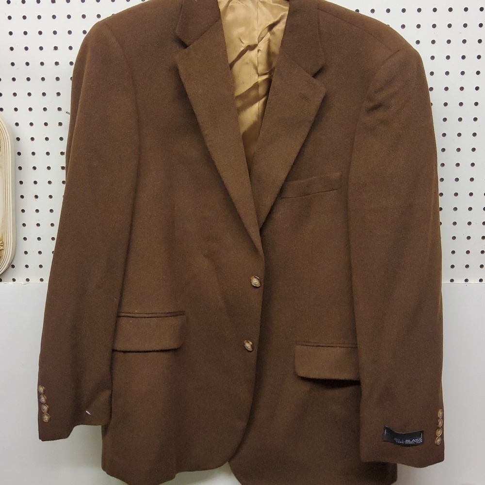 Bill Blass camel hair sports jacket men's size 44L